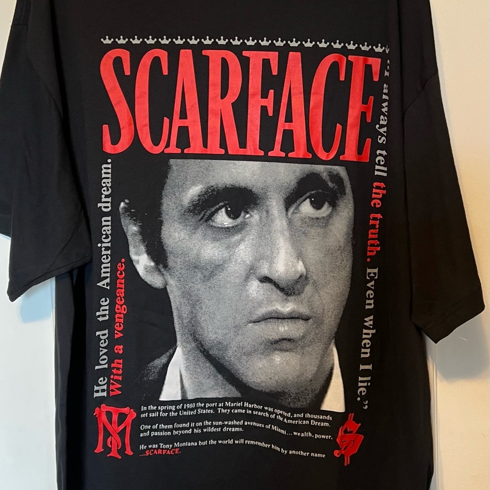 Black and Red Short Sleeve Tee